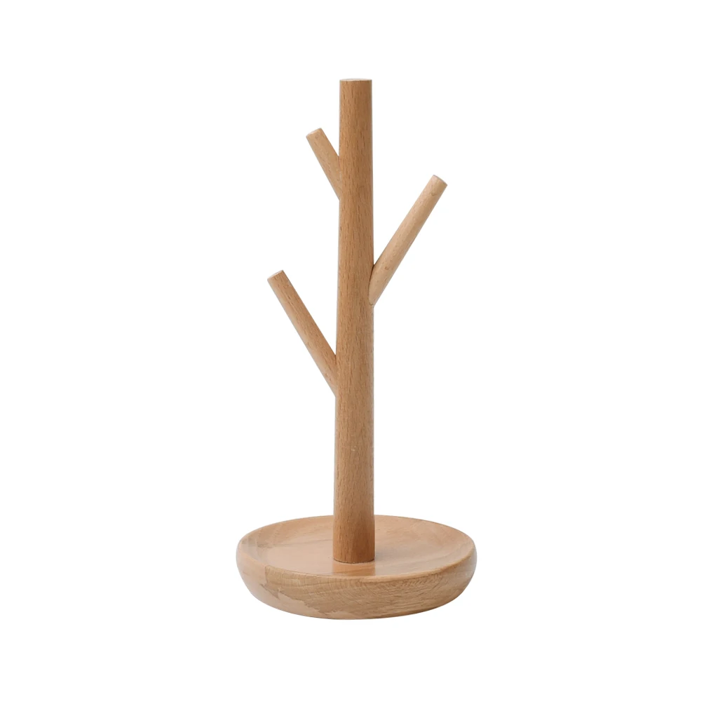 Soild Wooden Jewellery Display Stand- Jewelry Tree Rack for Bracelet Watch Bangle Hair Hoop Holder Organizer