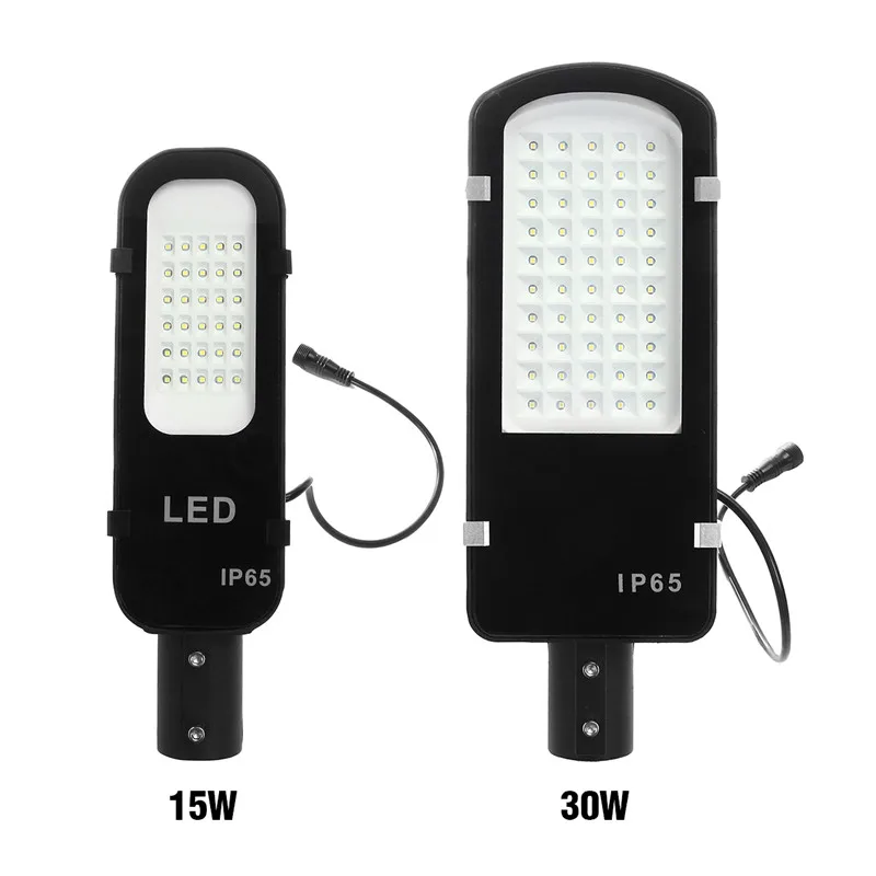 Solar Power 15W 30W LED Street Road Light Waterproof Button Switch for Street Garden Yard Pathway Lighting Security Lamp