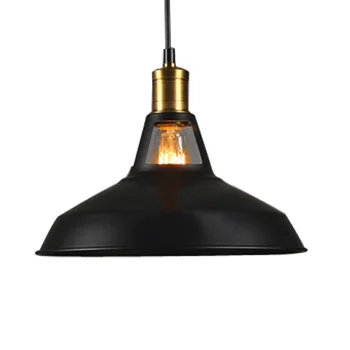 

27cm Diameter E26 E27 Village Pendant Lights Lampshade AC 110V 220V American Country Style Restaurant Bar Coffee Shop Lighting