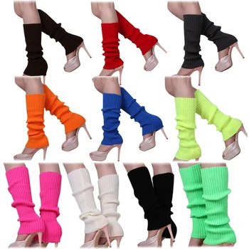 

Women's Solid Color Knitted Foot less Leg Warmers