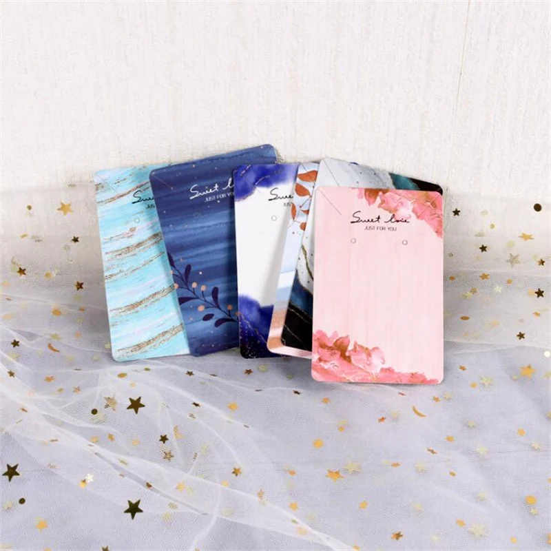 50 Stück Schmuck-Display-Karten-Ohrringe für kleine Unternehmen, Kartonverpackung, Organizer, DIY-Halskettenständer, Taschenmaterial-Set, Zubehör – Detail 12