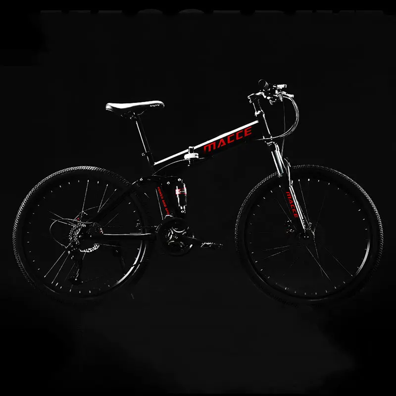 Mountain Bike Folding 26 Inch Speed Double Shock Absorption Off Road Adult Man and Women Student Bicycle Mountain Bike Folding 26 Inch Speed Double Shock Absorption Off Road Adult Man and Women Student Bicycle