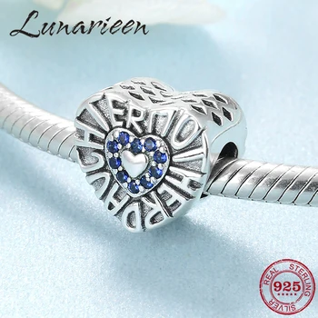 

Best gift 925 Sterling Silver Charms Beads Monther and Daughter Charms Fit Original europeu Silver Bracelet and Necklace