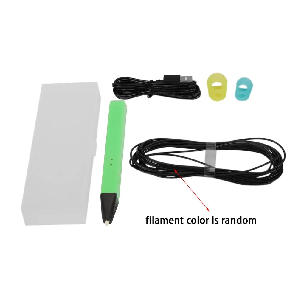 

3D Printing Pen USB Charging Doodling Drawing Pen With Filaments Creative Printing Pen Educational Toy For Kids & Adults