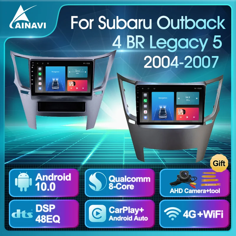 Автомобильный радиоприемник Android 10 0 QLED для Subaru Outback 4 BR Legacy 5 2009-2014 автомобильный