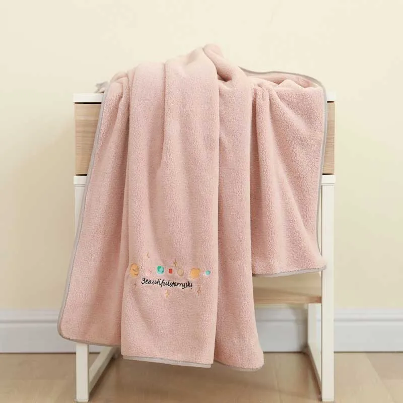pink fairy Белое мягкое домашнее банное полотенце для гостиницы, дорожное супер мягкое водопоглощающее Большое пляжное полотенце 60x120 см/70x140 см/75x150 см/90x180 см - Цвет: pink fairy