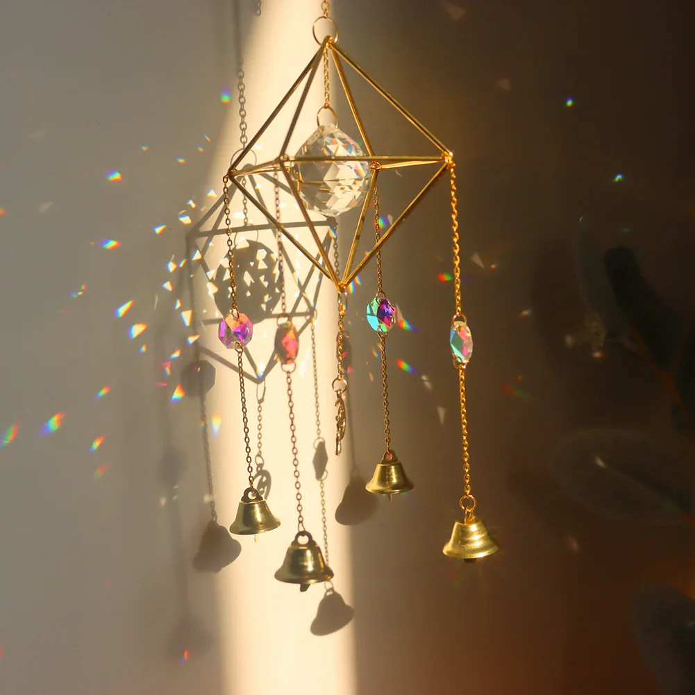 Cristal Prismes Cristaux Suspendus  Crystal Sun Catcher Suncatcher-Carillon  de vent en cristal-Aliexpress