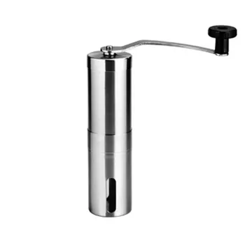 

Portable Manual Coffee Grinder Transparent Stainless Steel Hand Crank Coffee Machine for Travel Camping Backpacking
