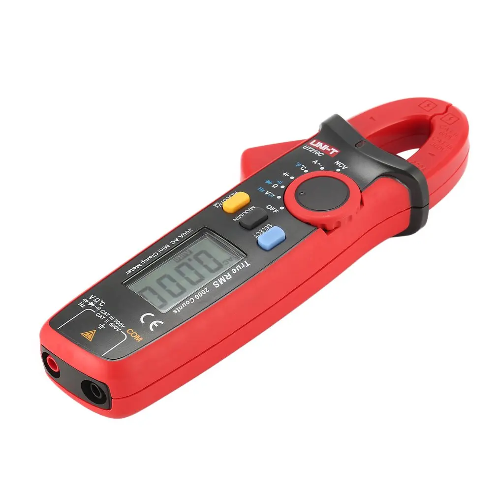 UNI-T мини True RMS цифровой ручной мультиметр-зажим Volmeter Авто диапазон DC/AC напряжение температура NCV UT210C 210D 210E