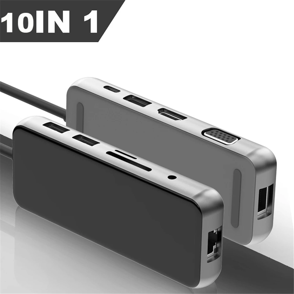 

USB-C Type C 3.1 Splitter 10 Port USB C HUB to Multi USB 3.0 HDMI Adapter for MacBook Pro USB C HUB Laptop docking station