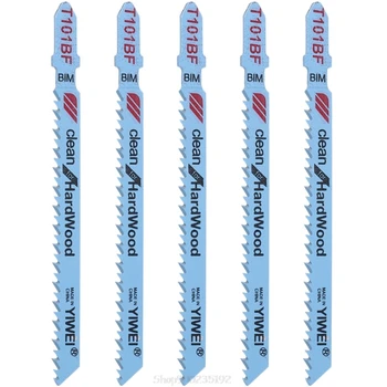 

5 Pcs T101BF Bi-metal T-Shank Jigsaw Blades Cutting Tool Clean For Hardwood Au 12 20 Dropship