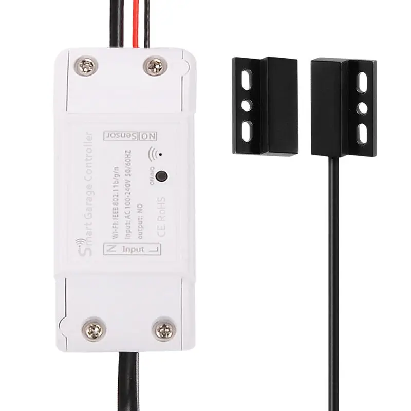 Wifi Smart Garage Door Controller Switch For Car Garage Door Opener App Remote Control Timing Voice Control For Alexa Google Hom