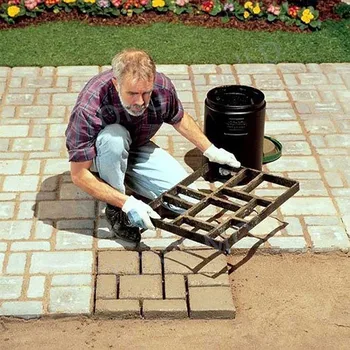 

Black Plastic Making DIY Pavement Mold Garden Floor Road Concrete Stepping Driveway Stone Path Mold Patio Maker Gardening#30