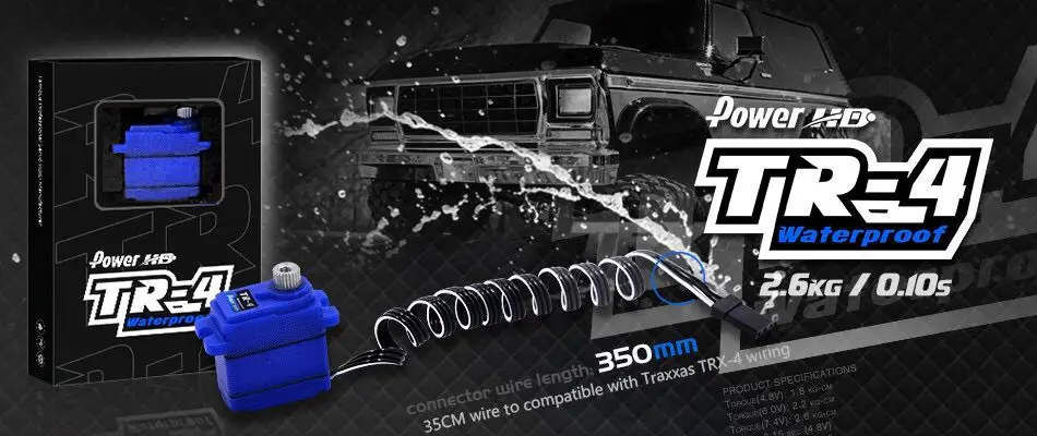 PowerHD мини Водонепроницаемый сервопривод высокого давления для Trx-4 land rover rc