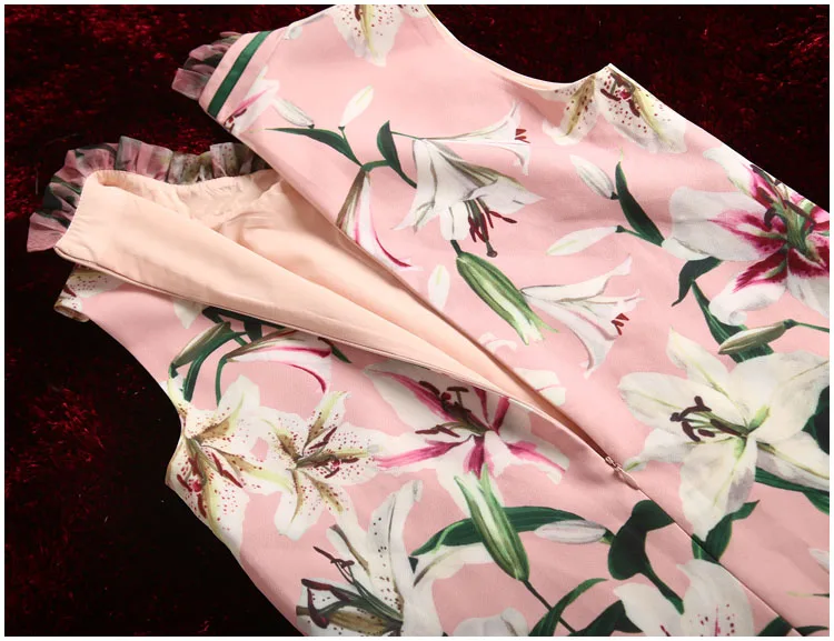 MoaaYina модное дизайнерское подиумное платье Весна Лето Женское платье цветочный-бисерный принт мини платья