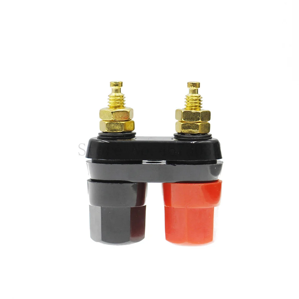 Quality Banana plugs Couple Terminals Red Black Connector Amplifier Terminal Binding Post Banana Speaker Plug Jack