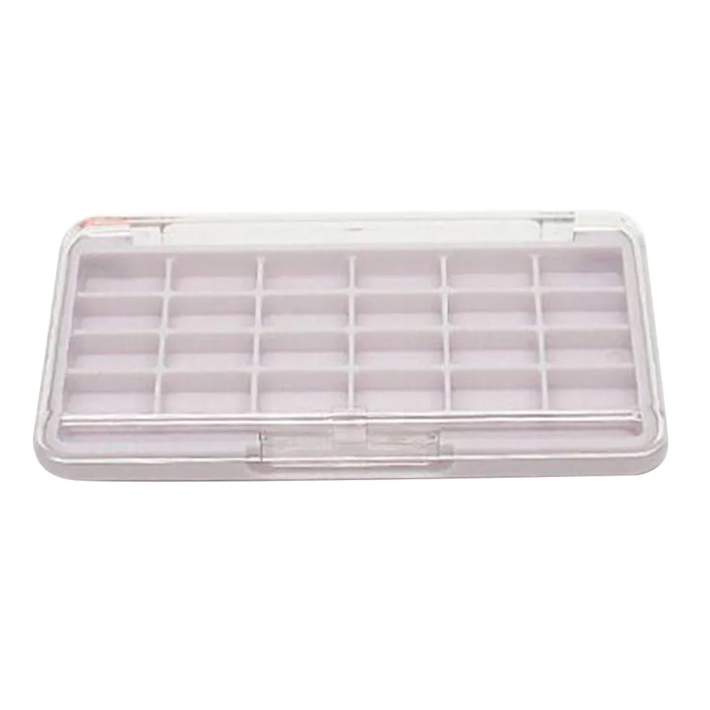 24 Grid Durable ABS Empty Makeup Palette for Holding Eyeshadow Blush Press Powder, DIY Your Own Makeup Cosmetics
