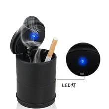 1 шт. Автомобильный держатель для пепельницы сигарет портативный мусорный ящик для хранения черный мусорный бак для автомобиля аксессуары для интерьера автомобильная пепельница