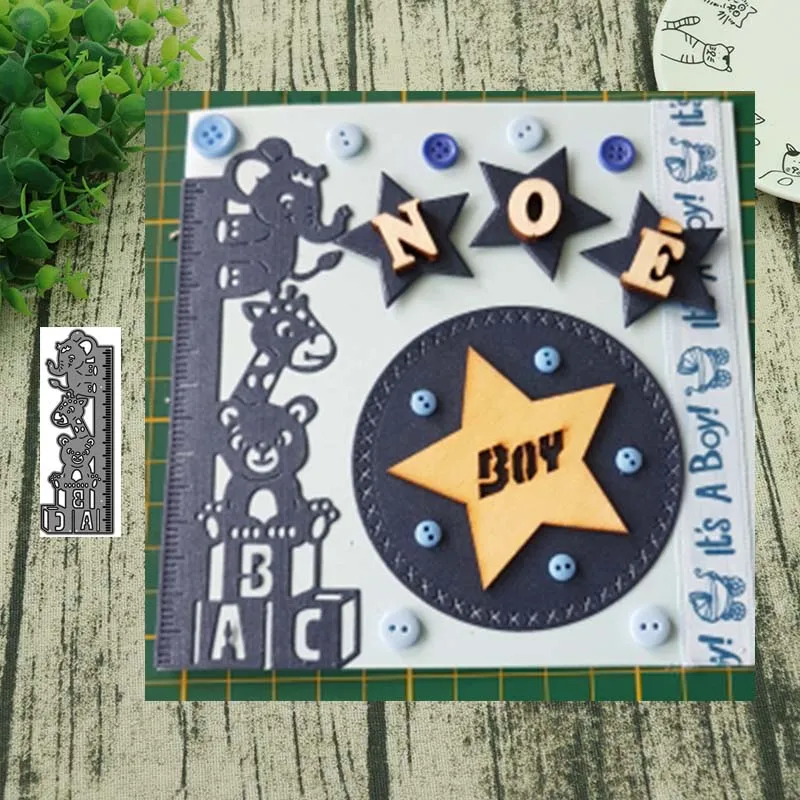 

Animal ruler Metal Cutting Dies cut die mold decoration Scrapbooking Embossing paper craft mould punch stencils