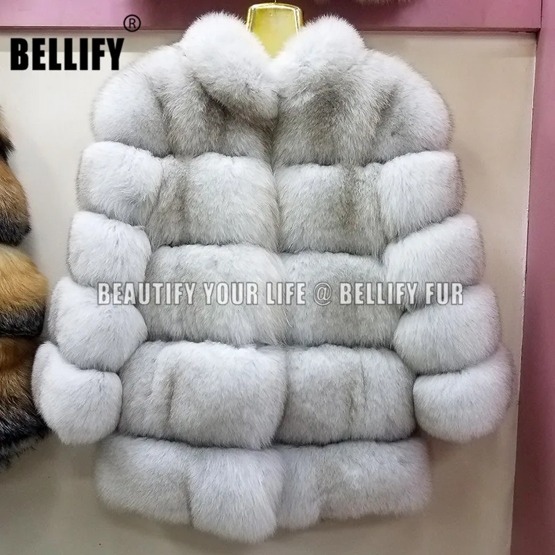 Куртка женская из натурального меха лисы верхняя одежда во французском стиле с