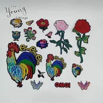 

High quality Fashion Hot melt adhesive Applique Embroidery Sewing Iron on patch DIY Badges Clothing Accessory supplies 1pcs sell