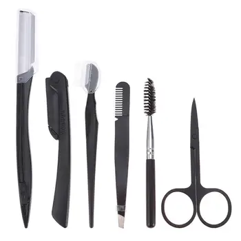 

6pcs Eyebrow Trimming Tool Portable Eyebrow Trimming Set Beauty Tools Shaping Kit Grooming Kit for Women