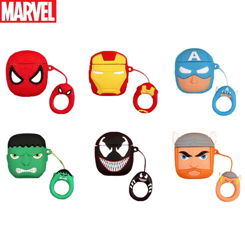 Чехлы для наушников Marvel Мстители Человек-паук Веном железный человек Халк Тор