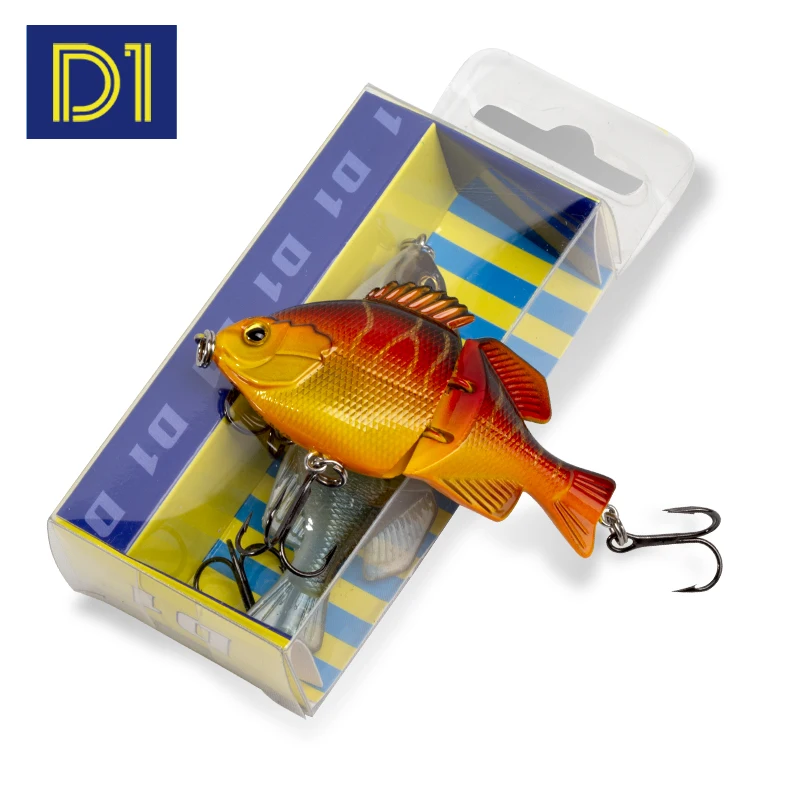 

D1 Sinking Wobbler Fishing Lure 60mm 7.8g Multi Jointed Swimbait Artificial Wobblers Bait Lifelike Crankbait Pike Fishing Tackle