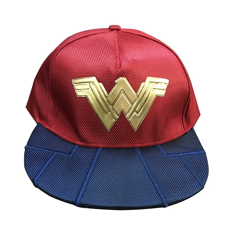 Высококачественная полиуретановая бейсболка с супергероями wonder woman, Кепка с логотипом wonder woman, Регулируемая Кепка в стиле хип-хоп, подарок для косплея