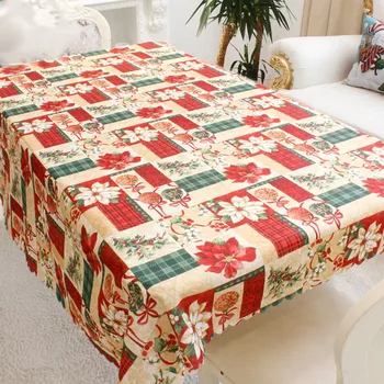 

2020 New Year Christmas Decorations Tablecloth Home Kitchen Dining Rectangular Party Table Cloth Table Ornament Christmas Cover