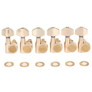 

Musiclily Pro 6-in-line Single Pin Guitar Tuners Machine Heads Tuning Pegs Keys Set for Squier Affinity Tele Guitar, Gold