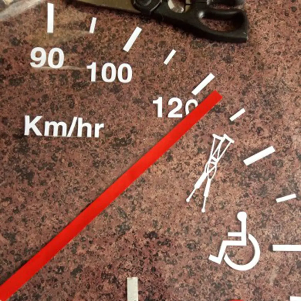 Новый превышение скорости безопасно Предупреждение забавные кластер спидометра