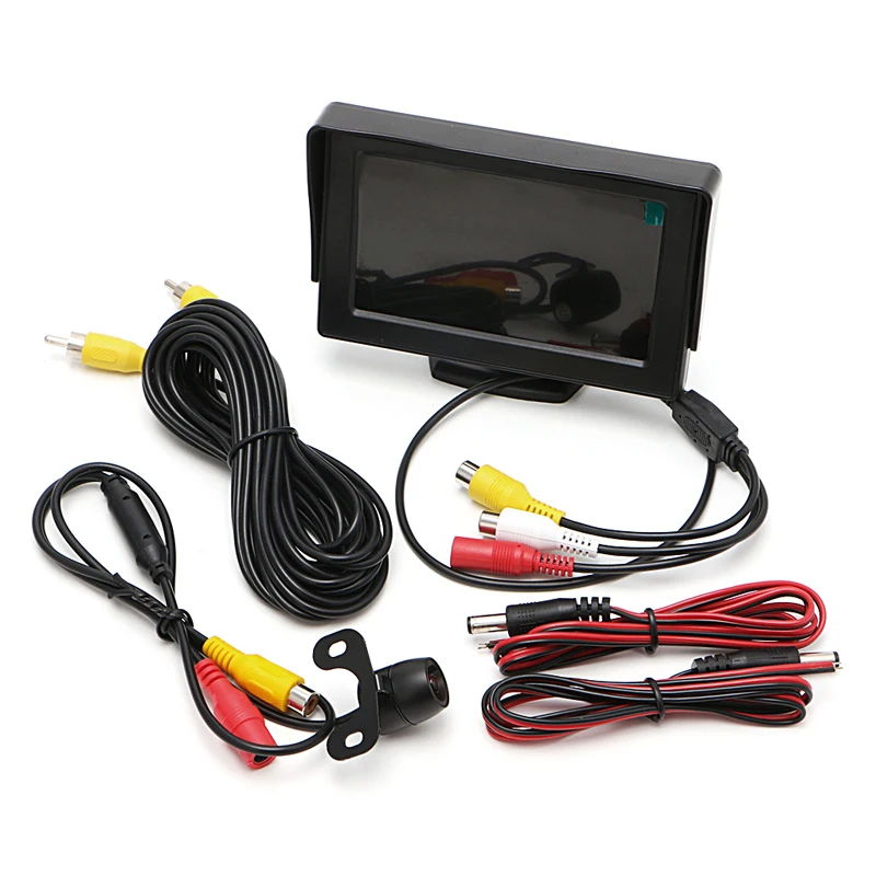 

2 In1 Car Parking Kit 4.3" TFT LCD Monitor+Waterproof Reversing Rearview Camera U1JF
