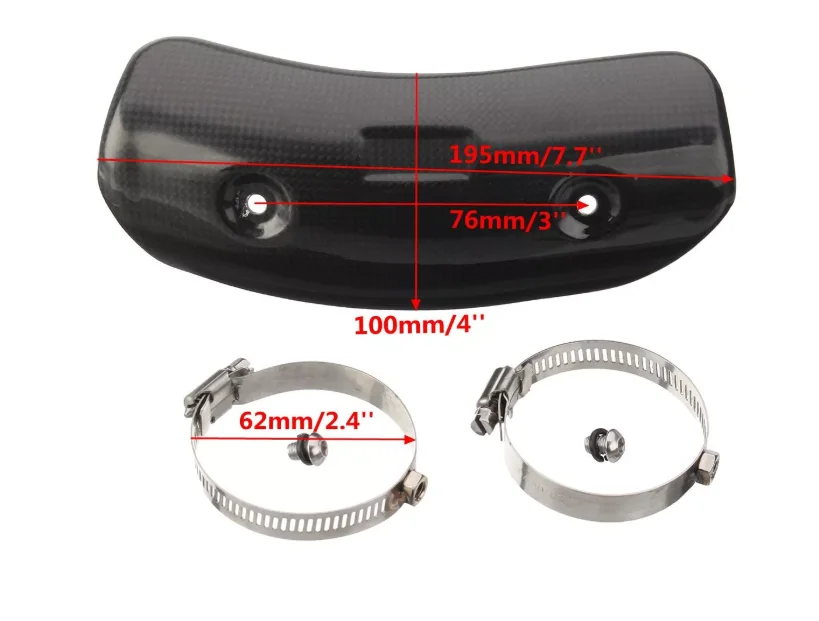Мотоциклетные выхлопные трубы для Yoshimura Akrapovic SC среднего подключения соединительной трубы протектор коллектора тепловой щит углеродное покрытие