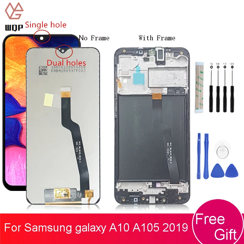 

For Samsung galaxy A10 lcd Digitizer A105/DS A105F A105FD A105M Display Touch Screen with frame Digitizer For Samsung A10 lcd