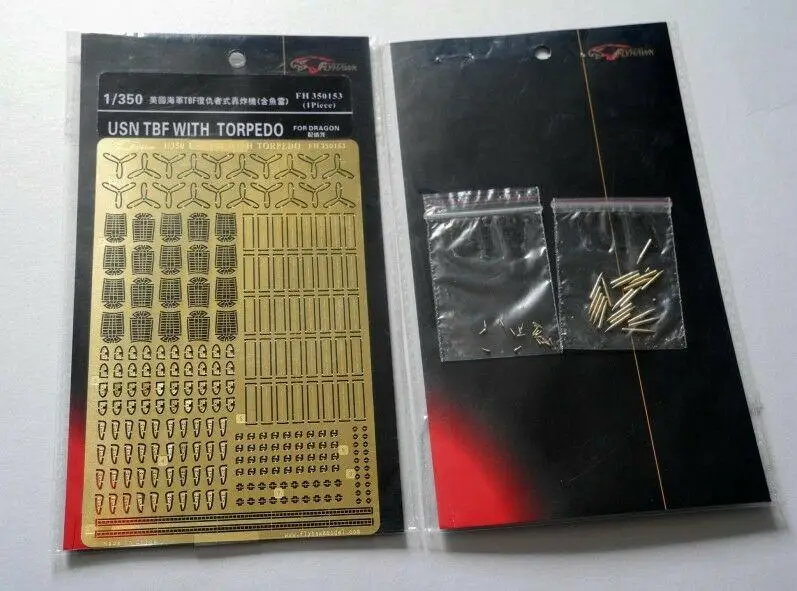 

Flyhawk 350153 1/350 USN TBF детали для фототравления с торпедой высшего качества