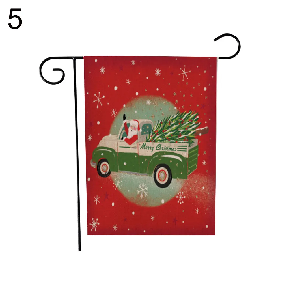 Рождественский грузовик узор зимний сад Висячие Флаг Баннер рождественские вечерние украшения - Цвет: 5