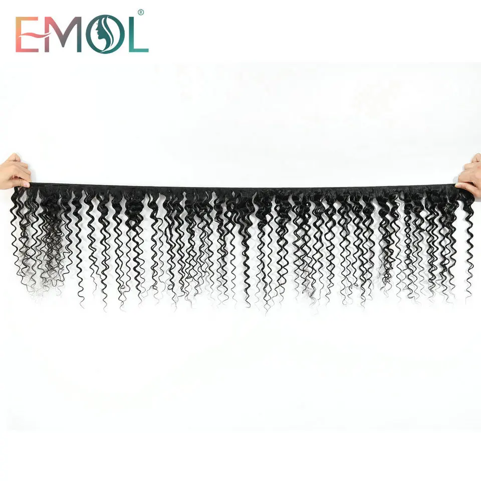 EMOL волосы глубокая волна пряди волос 1/3/4 шт Бразильские глубокие переплетения не