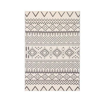 

Large Morocco Wool Rugs And Carpet 160X230 For Home Living Room Nordic Handmade Knitted Coffee Table Carpet Soft Floormat White