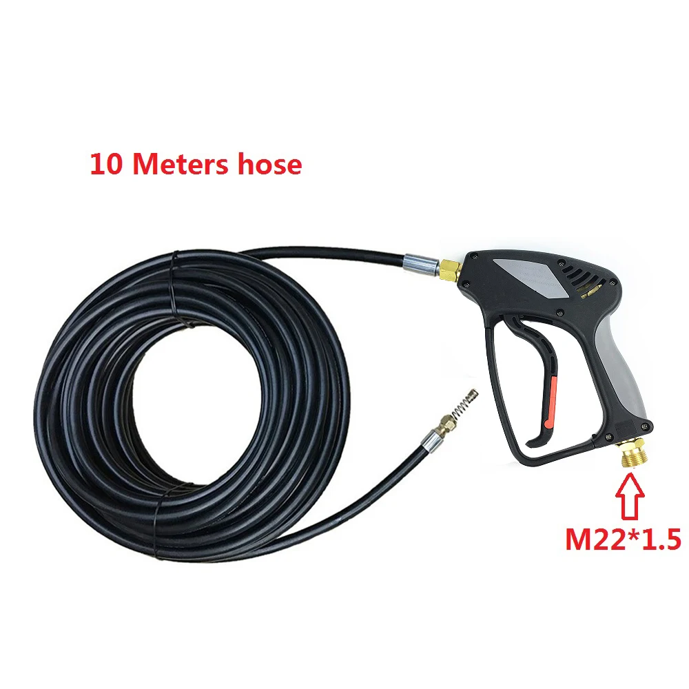 Gs шланг для очистки воды 10 метров Weser Jetter с пистолетом для M22* 1,5 резьбовое соединение