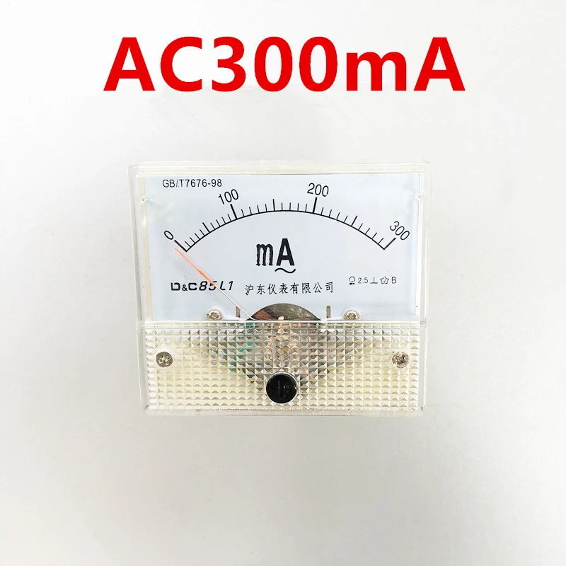 85L1 AC аналоговая панель измерителя тока 50mA 500mA 1A 5A 10A 20A 50A 100A Датчик тока механические амперметр