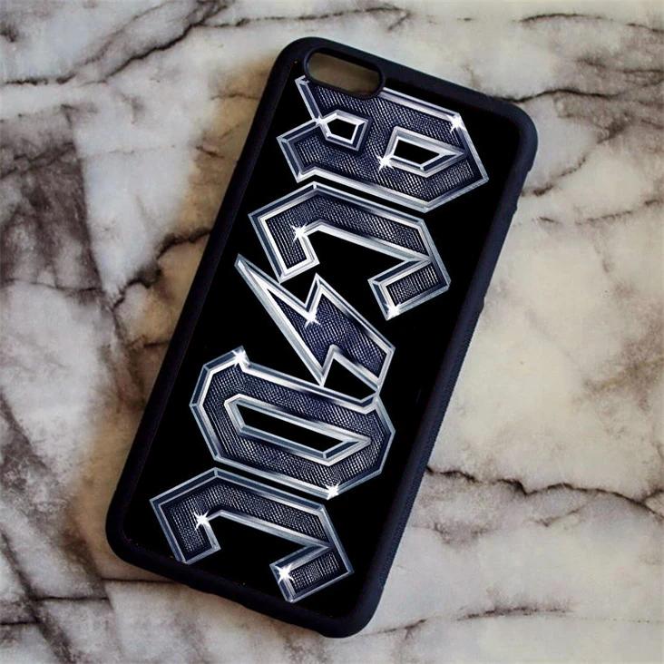 KETAOTAO ACDC Rock Band чехол для телефона s для iPhone 4S 5C SE 5 5S 6 6S 7 8 Plus XR XS Max чехол из мягкого ТПУ резины силикона - Цвет: Армейский зеленый