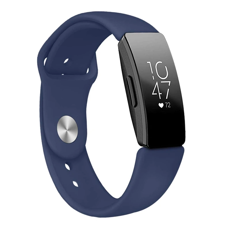 

Watch Band For Fitbit Inspire/Inspire Hr,Sports Silicone Bracelet Strap Band For Fitbit Inspire/Inspire Hr Navy