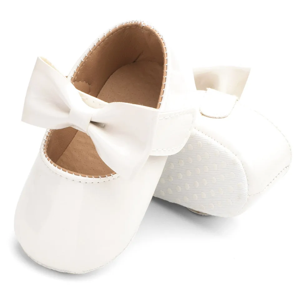 Baby Girls Shoes PU leather Big Bow Princess First Walkers Wedding Party Shoes