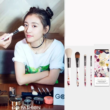 

Miss Gorgeous 4pcs Makeup Brushes Set Cosmetic Loose Powder Foundation Eye Shadow Lip Brushes Beauty Make Up Tools Maquillaje