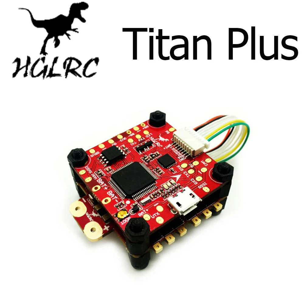 

HGLRC Titan Plus F460 Stack 30.5x30.5mm AIRBUS F4 Flight Controller OSD & Dinoshot 60A Blheli_32 ESC