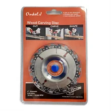 Деревообрабатывающий цепная пластина 4-дюймовый угловый шлифовальный станок для цепная пластина Электрический инструмент деталь резьба по дереву дисковый тормоз