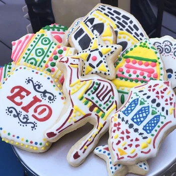 

Ramadan kareem Cookies cutter Baking biscuit mold Star moon Lantern camel church Islam element EID MUBARAK decoration for home