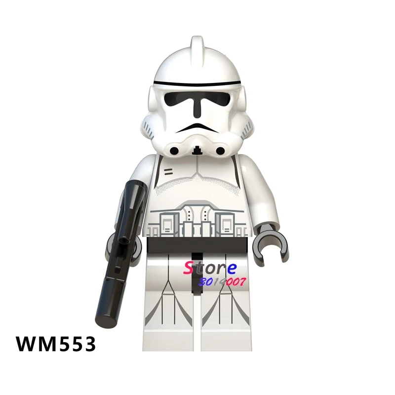 WM553 Одиночный Джордж Лукас Хан Solo ситх Люк Скайуокер Maz Kannata Snoke строительные блоки игрушки для детей - Цвет: WM553