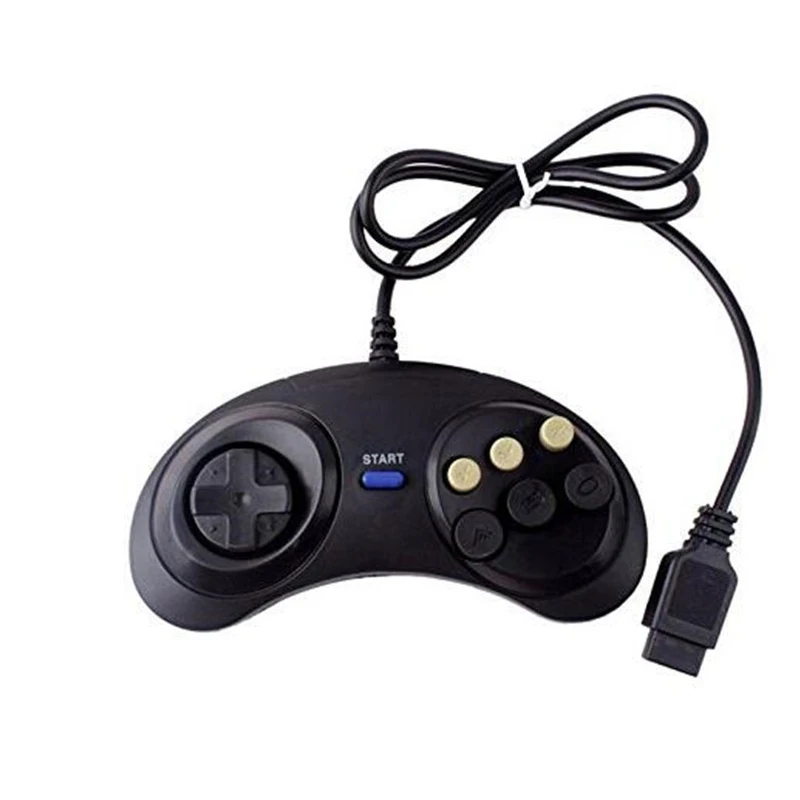 

2PCS 6 Button Wired Pad Gamepad Controller For Mega Drive Megadrive Sega MD Genesis